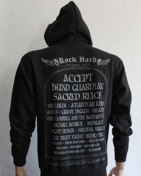 Metal Attack Merch Shop -Rock Hard Festival 2024 - ZIP Hood Amphitheater Gelsenkirchen - Front